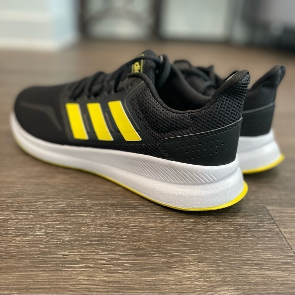 Adidas Runfalcon K 'Shock Yellow' Marathon sz 12 - Picture 4 of 5